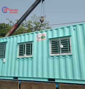 Giá container văn phòng 20 feet ốp gỗ thông