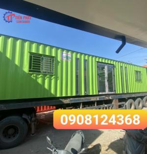 Container văn phòng 40 feet ốp gỗ thông