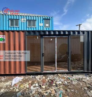 Mẫu Container Văn Phòng 20 Feet Cửa Kính Cường Lực 