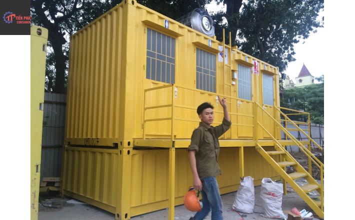 Container toilet 20 feet 4 cửa